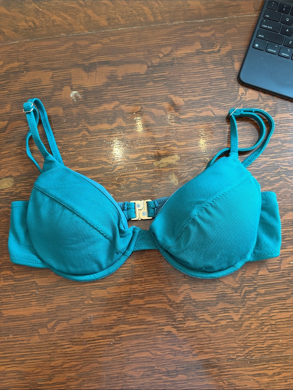 Kotomi Women’s Teal Underwire Bikini top - Teal size medium